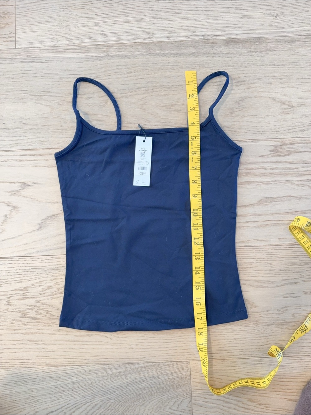 NWT 100092730 Garage sleek scoop cami mariana blue S